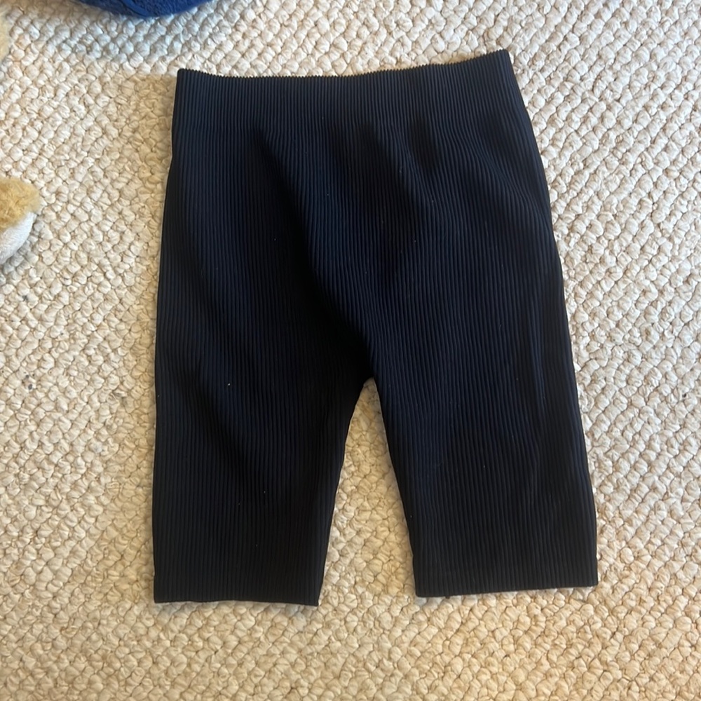 Zara black biker shorts